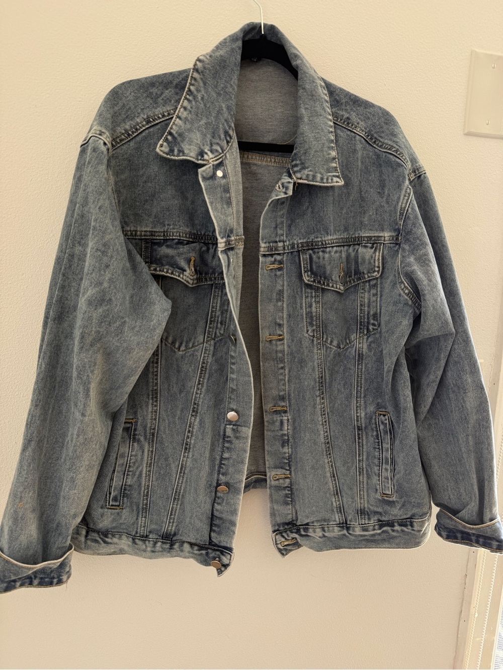 Classic Washed Denim Jacket - Light Blue